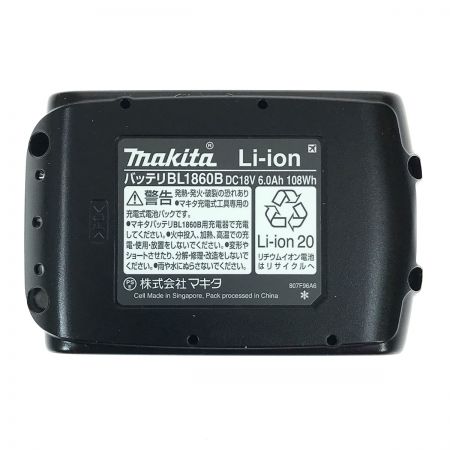  MAKITA マキタ 18v 6.0Ah リチウムイオンバッテリ BL1860B 純正バッテリ