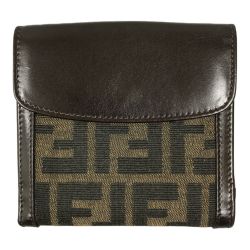 ## FENDI フェンディ ズッカ 2つ折り財布 2289-01695-009 ブラウン Cランク