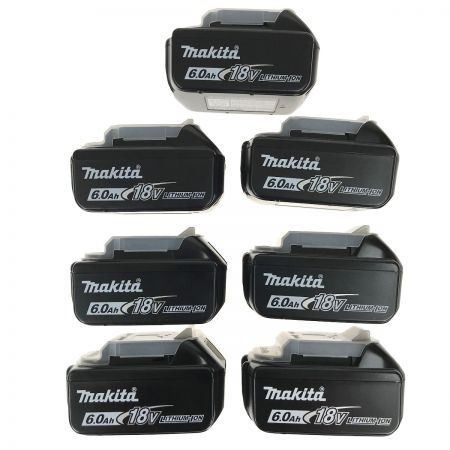  MAKITA マキタ 18v 6.0Ah リチウムイオンバッテリ BL1860B 7個セット 純正バッテリ