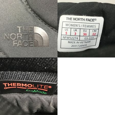  THE NORTH FACE ザノースフェイス W Nuptse Bootie WP Knit Mini ヌプシブーティ ウォータープルーフ ニット ミニ レディースブーツ 22cm  NFW52274