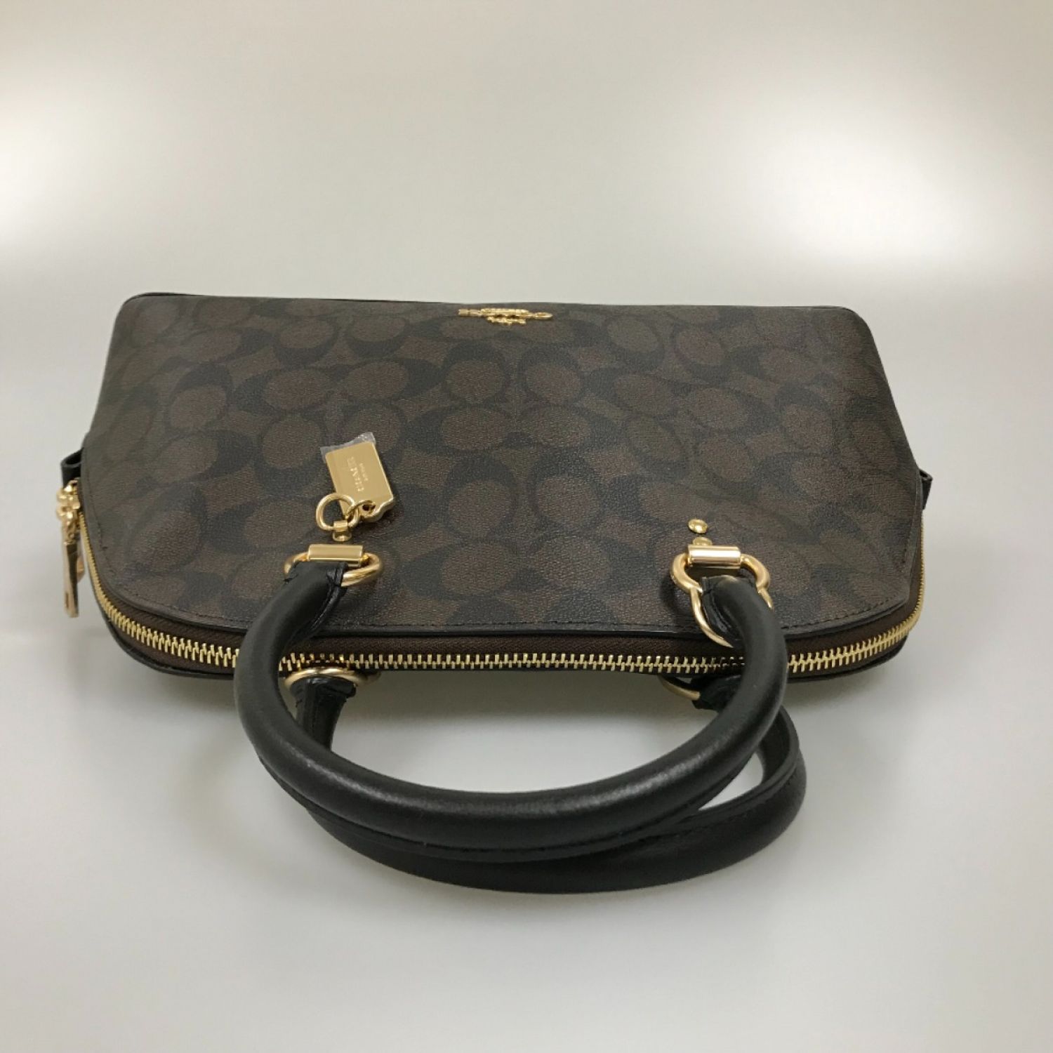 中古】 COACH コーチ シグネチャーケイティ サッチェル 2WAYショルダー