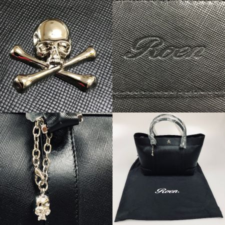  roen ロエン サファイアーノ レザー スカル トートバッグ チャーム付