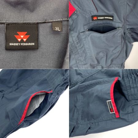  massey ferguson マッセイファーガソン 長袖ツナギ服 スミグリーン 3Lサイズ つなぎ