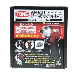 ## TONE トネ エアーインパクトレンチ(ショートタイプ) AI4201 赤 Aランク