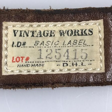  Vintage Works ヴィンテージワークス レザーベルト 傷・汚れ有 DH5524