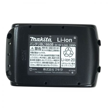  MAKITA マキタ 18v 6.0Ah リチウムイオンバッテリ BL1860B 純正バッテリ