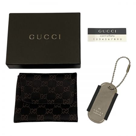  GUCCI グッチ ドッグタグキーホルダー