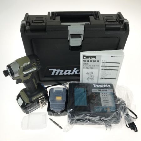  MAKITA マキタ 18V 充電式インパクトドライバ TD173DRGXO オリーブ バッテリ2個・充電器・ケース付