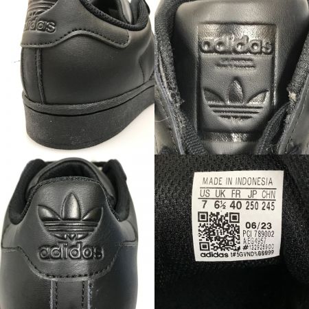  adidas アディダス SUPERSTAR スーパースター  スニーカー 25cm EG4957 ブラック