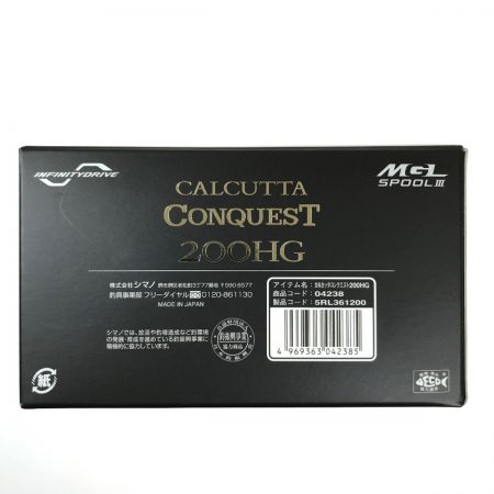  SHIMANO シマノ 21 カルカッタ コンクエスト  21 カルカッタ コンクエスト 200HG 右ハンドル