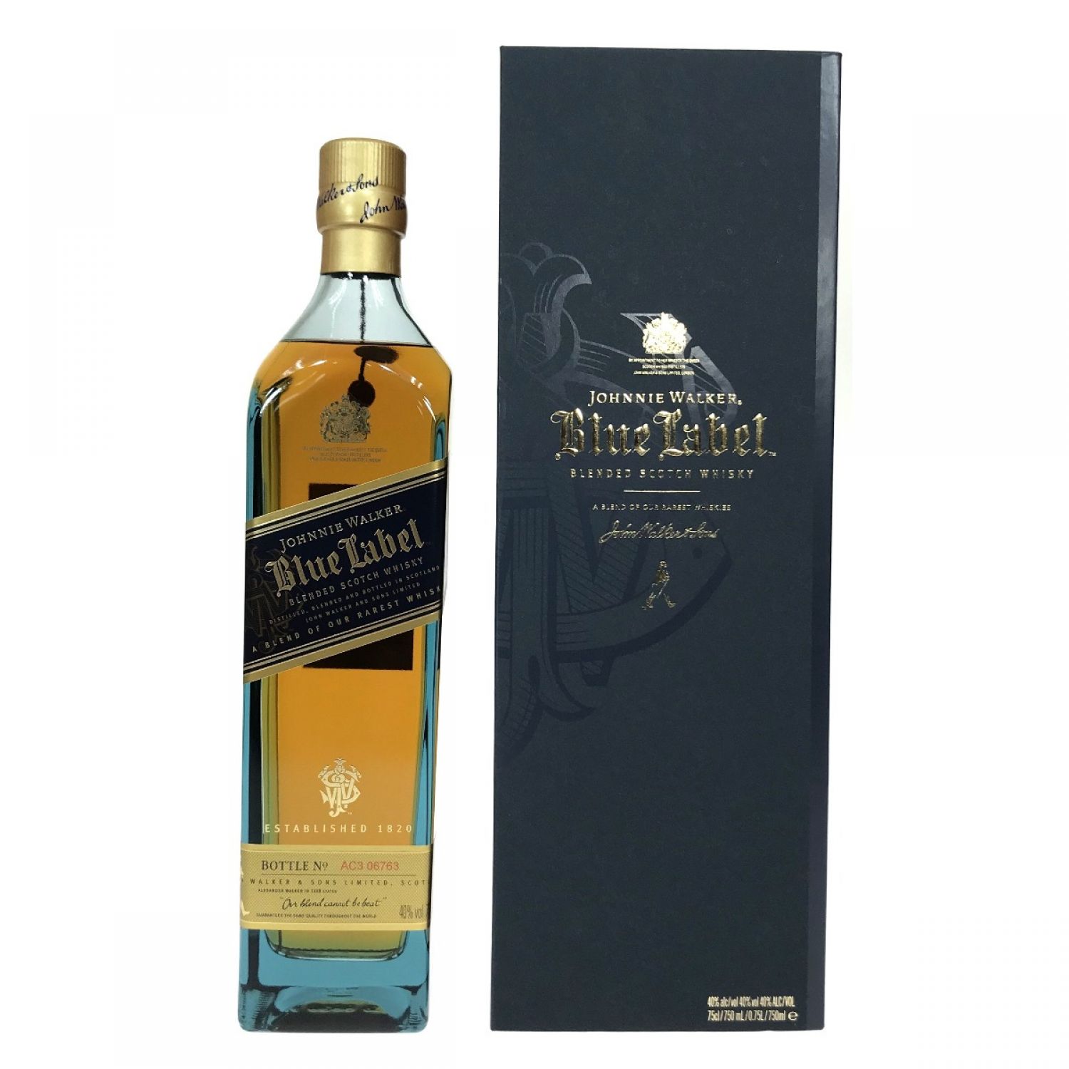 中古】 Johnnie Walker ジョニーウォーカー ブルーラベル 750ml 40度