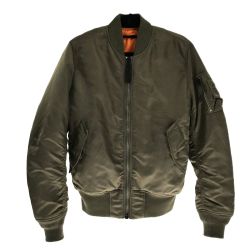 ## ALPHA INDUSTRIES MA-1 フライトジャケット Sサイズ 20004-412 オリーブ Bランク