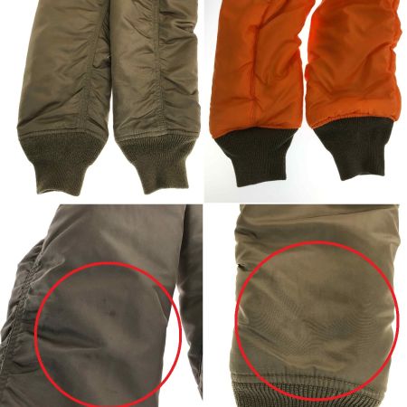  ALPHA INDUSTRIES MA-1 フライトジャケット Sサイズ 20004-412 オリーブ