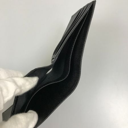  BVLGARI ブルガリ 2つ折り札入れ/小銭入れ無し ブラック