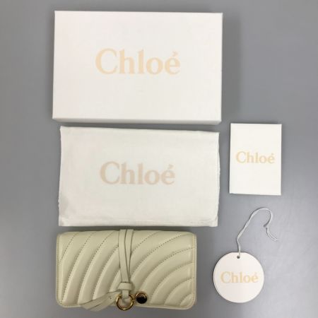  Chloe クロエ アルファベット 長財布  CHC18UP715A04119 ホワイト