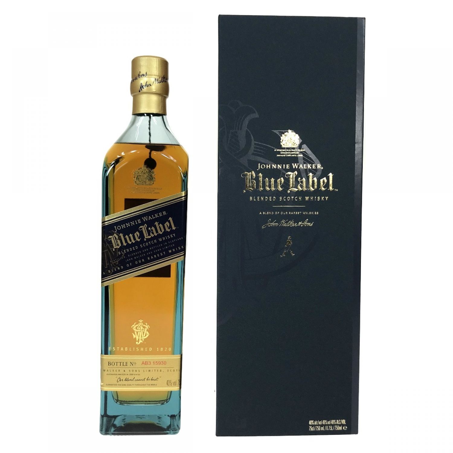 中古】 Johnnie Walker ジョニーウォーカー ブルーラベル 750ml 40度