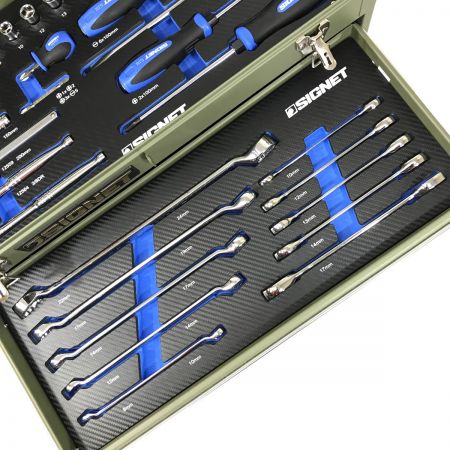  SIGNET ツールセット 3段 マットODグリーン