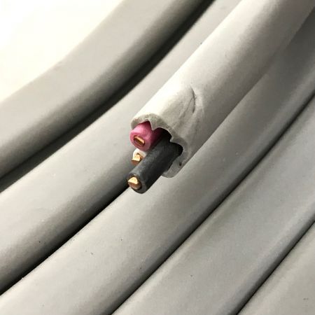  弥栄電線 VVFケーブル 3×2.0 100m グレー
