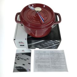 ## STAUB ストウブ ピコ・ココット ラウンド 20cm 1102006 チェリーレッド 両手鍋 IH対応 Sランク