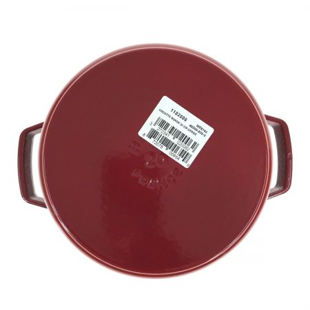  STAUB ストウブ ピコ・ココット ラウンド 20cm 1102006 チェリーレッド 両手鍋 IH対応