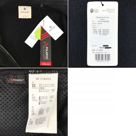  snowpeak スノーピーク サーマルボアフリースジャケット SW-21AU005 ブラック Lサイズ