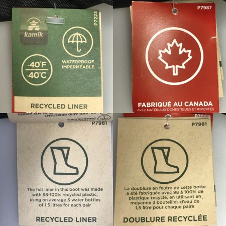  Kamik ICEBREAKER アイスブレーカー防寒ブーツ 長靴 25.5cm ブラック