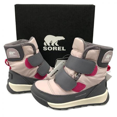  SOREL ソレル キッズブーツ 14cm CHILDRENS WHITNEY Ⅱ STRAP WP NC3919-608-9 ヴェイパー/パルス