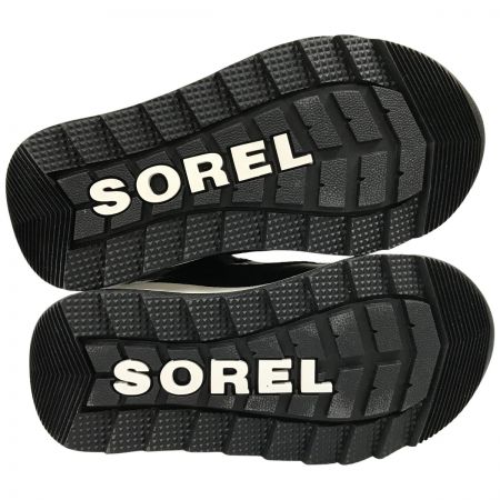  SOREL ソレル キッズブーツ 13cm CHILDRENS WHITNEY Ⅱ STRAP WP  NC3919-010-8 ブラック/シーソルト
