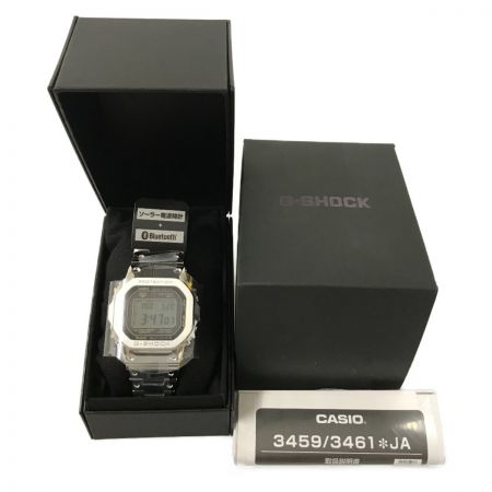  CASIO カシオ 腕時計 G-SHOCK フルメタル Bluetooth対応 ソーラー電波時計  GMW-B5000D-1JF シルバー