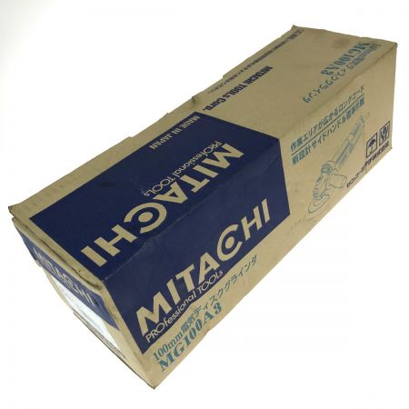  MITACHI 100mm電気ディスクグラインダ MG100A3 コード式 100V