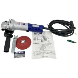 ЗЗ MITACHI 100mm 100V ディスクグラインダー 砥石 スパナ ハンドル付 MG100A3 Sランク