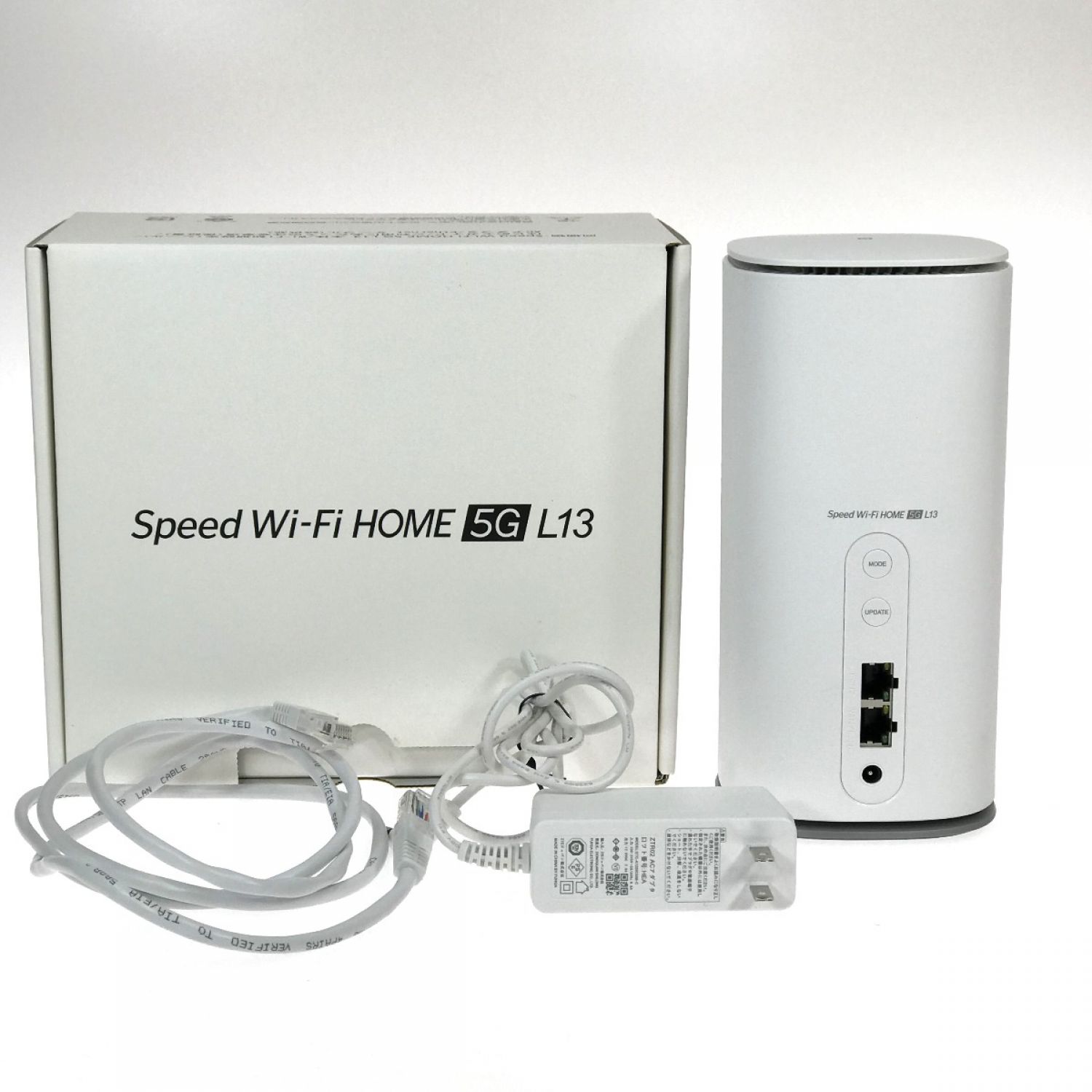 中古】 au Speed Wi-Fi HOME 5G L13 ZTR02SWU ホワイト ホームルーター