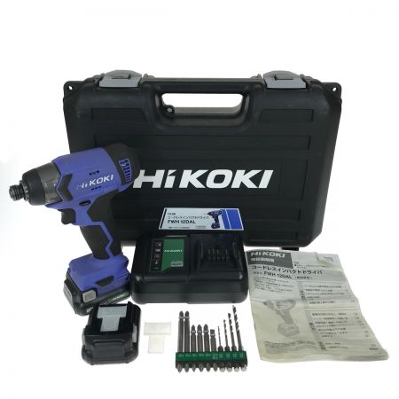  HiKOKI ハイコーキ 10.8V コードレスインパクトドライバ  FWH12DAL ブルー 充電器・充電池2個・ケース付