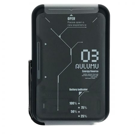  Aulumu M03 M03 ブラック モバイルバッテリー Power Bank MagSafe対応