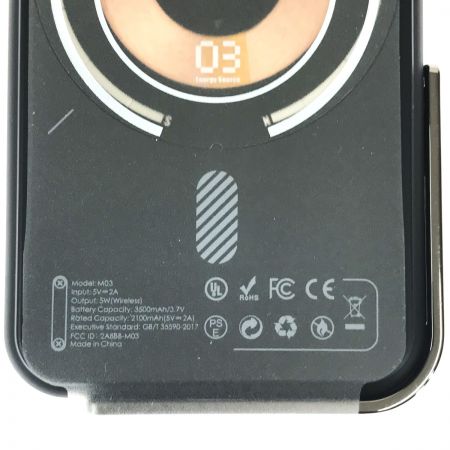  Aulumu M03 M03 ブラック モバイルバッテリー Power Bank MagSafe対応