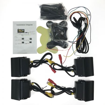  CAMECHO ９インチLCDモニターバックカメラセット 車載 