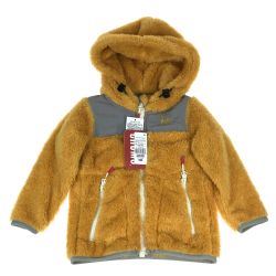 ## CHUMS チャムス キッズエルモフリースフルジップパーカー Sサイズ CH24-1034 イエロー x グレー Aランク