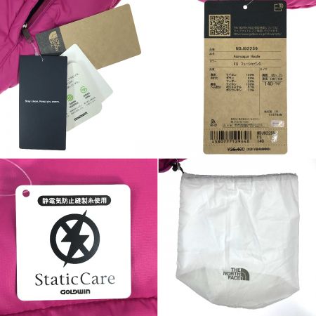  THE NORTH FACE ザノースフェイス アコンカグア フーディ キッズ 140cm NDJ92259 ショッキングピンク