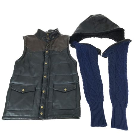  glamb グラム Obama down jkt(オバマダウンジャケット) ネイビー×ブラック Mサイズ