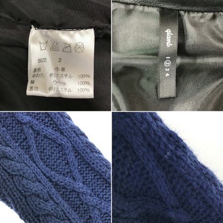  glamb グラム Obama down jkt(オバマダウンジャケット) ネイビー×ブラック Mサイズ