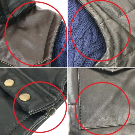  glamb グラム Obama down jkt(オバマダウンジャケット) ネイビー×ブラック Mサイズ