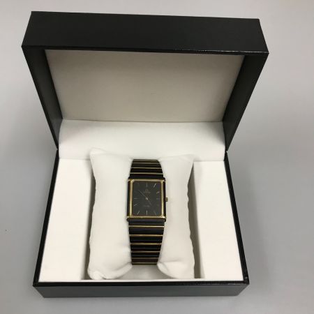  OMEGA オメガ デヴィル Cal.1455 クオーツ 腕時計 395.0835 ブラック