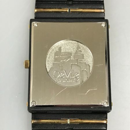  OMEGA オメガ デヴィル Cal.1455 クオーツ 腕時計 395.0835 ブラック