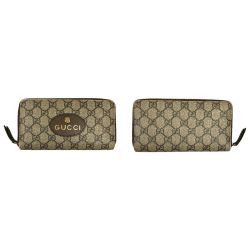 ## GUCCI グッチ ネオヴィンテージ ラウンドファスナー長財布 GGスプリームキャンバス 473953 Cランク