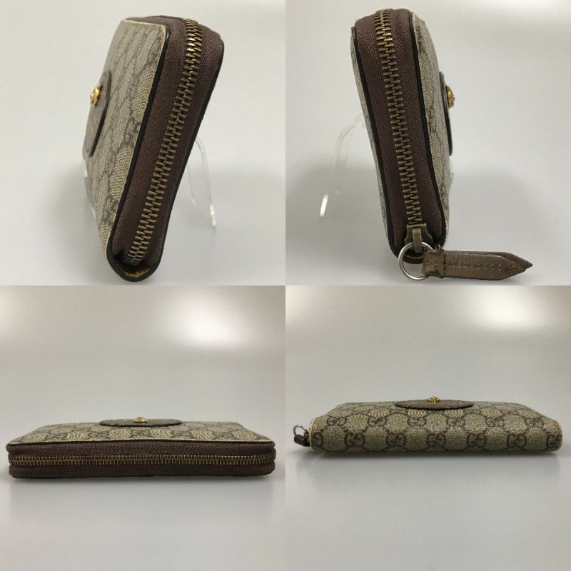 中古】 GUCCI グッチ ネオヴィンテージ ラウンドファスナー長財布 GG 