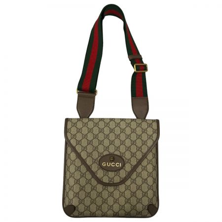 GUCCI グッチ ネオヴィンテージ ミディアムメッセンジャーバッグ GGスプリームキャンバ 598604 ベージュ×ブラウン