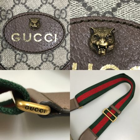  GUCCI グッチ ネオヴィンテージ ミディアムメッセンジャーバッグ GGスプリームキャンバ 598604 ベージュ×ブラウン