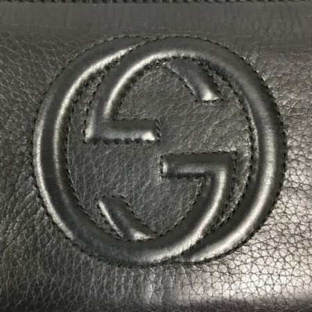  GUCCI グッチ ソーホーフリンジラウンドファスナー長財布 インターロッキングG 282413 ブラック