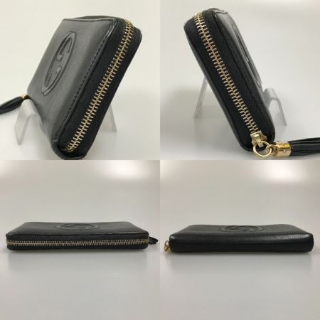  GUCCI グッチ ソーホーフリンジラウンドファスナー長財布 インターロッキングG 282413 ブラック
