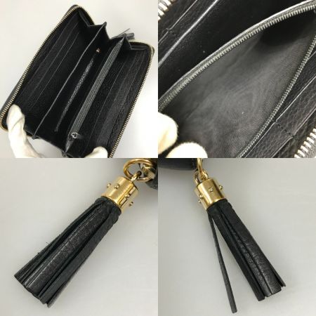  GUCCI グッチ ソーホーフリンジラウンドファスナー長財布 インターロッキングG 282413 ブラック
